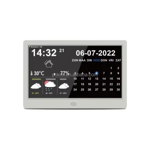 10.1″ Dementia Clock Calendars Day Alarm Clocks With WiFi Option Weather Station Medicine Reminders