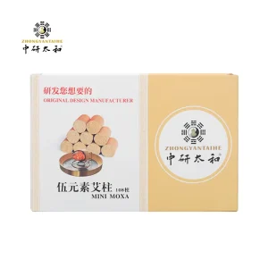100% Natural Mugwort Leaves Original Herb Chinese Traditional Mini Moxa Roll Gold Moxa Cones