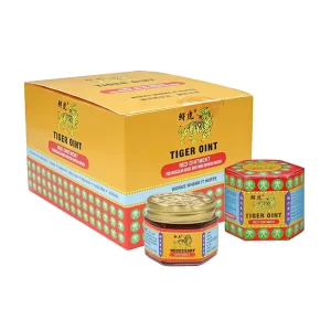 100% Original 19.4g Chinese Herbal Mint Red/White Tiger Ointment for Muscular Pain Relief & Invigoration Massage Rub