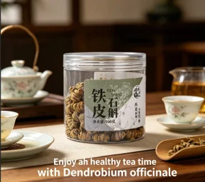 100g High Quality Natural Dendrobium Officinale Root Extract Grade Mason Jar Packaging Digestive Health Liver