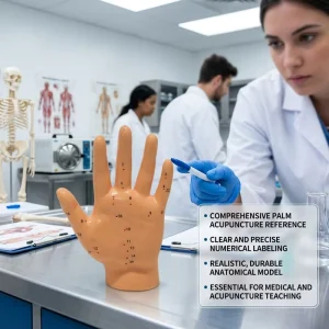 13cm Left Hand Acupuncture Model PVC Hand Meridian Acupoint Teaching Model for TCM CE ISO ROHS CNAS