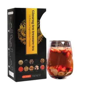 15-Bag Blended Chinese Herbal Ginseng Ten Treasure Kidney Health Bagged Tea Natural Dried for Men and Women