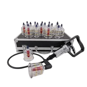 17 Cups Dingyao Medical Therapy Acupuncture Body Health Dredging Meridians Plastic Vacuum Massage Cupping