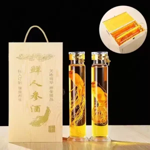 1L-6L Borosilicate Glass Ginseng Wine Bottle with Screw Cap Factory Direct Supply