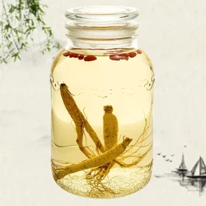 20L Glass Beverage Jar with Lid Ginseng Medicated Liquor Dispenser Drink Jar