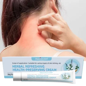 20g Safflower Rhubarb Topical Skin Antipruritic Cream with Antibacterial Properties and Natural Herbs for Body Application