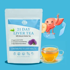 21-Day Liver Cleansing Herbal Tea with Chinese Chrysanthemum-Vegan Gluten-Free Bulk Packaging