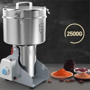 2500g Large Grinder for Herbal Superfine Grinding Machine Stainless Steel Flour Mill