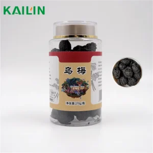 270g Baked Natural Dried Smoked Dark Plum Sulfur Free Fructus Mume Yunnan 24 Months Shelf Life Sour Plum Soup