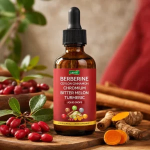 30 Day Supply Berberine Liquid Drops Natural Metabolic Wellness Non GMO Nutrient Absorption Herbal Extracts Adult
