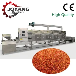 304 Stainless Steel Automatic Continuous Microwave Sterilization Machine for Chili Powder