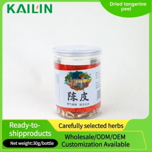 30g Bottled Dried Tangerine Peel Strips for Fruit Flower Tea Brewing Bulk Supply From Direct Manufacturer