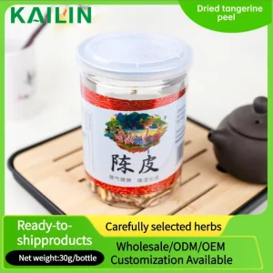 30g Dried Tangerine Peel Strips Bottled Fruit Tea 24 Months Shelf Life Kialin Health Brewing Direct Supply Yunnan