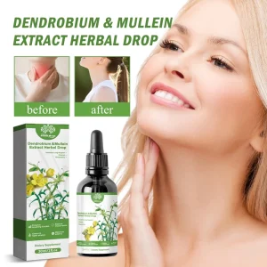 30ml Dendrobium Mullein Extract Herbal Drop Dry Sore Throat Sputum Residue Relieving Liquid Drops Herbal Supplements