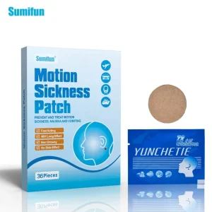 36pcs/box Motion Sickness Sticker Chinese Herbal Motion Sickness Anorexia Relief Plaster Fast Acting Kids Adults for Going Out