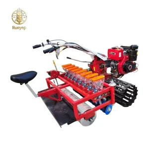 4 24 Rows Gasoline Diesel Self propelled High Accuracy Precision Vegetable Seed Seeder Adjustable Row Spacing Radish Herb Millet