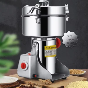 4500G Home Powder Grinder Rice Corn Cocoa Soybean Coffee Pepper Sesame Spices Herbs Small Dry Powder Grinding Machine