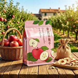 500g Dried Apples Original Flavor Healthy Snacks Farm-Dried Steamed Fruit Preserves Room Temperature Storage