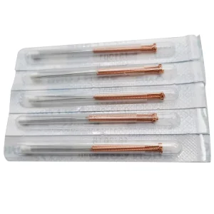 500pcs Box Stainless Steel or Copper Handle Disposable Sterile Acupuncture Needle for Medical Use