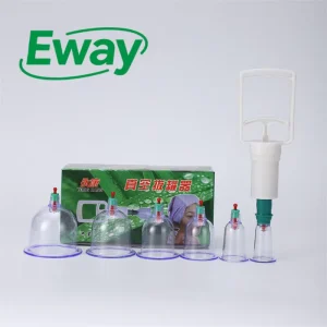 6 Cups Medical Chinese Body Cupping Massage Healthy Kit in Tools