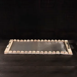 60*25cm Traditional Chinese Medicine Du Meridian Moxibustion Ginger Separated Long Snake Wooden Tool (For Women’s Back Use)