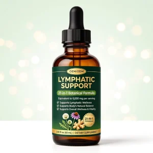 60ml Lymphatic Drainage Drops Immune Supplements Organic Lymphatic Support Oral Liquid Tincture Liver Cleanse