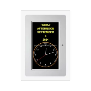 7″ LED Acrylic Dementia Clock Auto DST Wall Desk Digital Calendar Day Clock Custom Alarms Medicine Reminders Remote Control