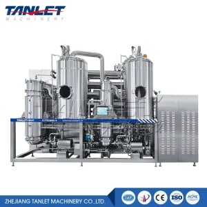 ASME Stainless Steel 304 200L Hr Electric Motor Falling Film Evaporator Vacuum Distillation for Ethanol Butane Recovery Juice