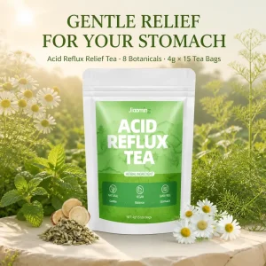 Acid Reflux Tea Natural Herbal Blend With Licorice Root Ginger & Chamomile For Heartburn Relief & Stomach Balance