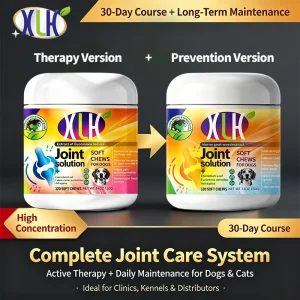 Active Joint Repair and Daily Maintenance Kit for Dogs Cats Glucosamine Chondroitin and Eucommia Tablets Dual Pack Pet Supplement