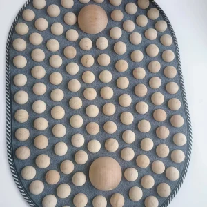 Acupressure Board Glass Mat Eco-Friendly Modern Round Home Wellness Foot Reflexology Floor Mat