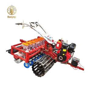 Adjustable Row Spacing 40-300mm Precision Sowing Gasoline Vegetable Seeder Multi-Crop Radish Millet Sowing Machine
