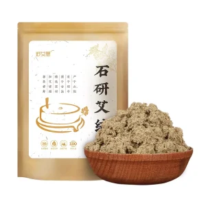 Aged Stone Grinded Mugwort Wool (3 Years Old) Bag 500g for Home Use Moxibustion Stone Grinded Mugwort Wool