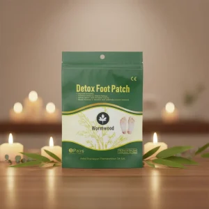 Ai Cao Herbal Foot Patch with Chinese Herbal Ingredients for Home Moxibustion Care
