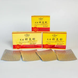 Aluminum Foil 100PCS Acupuncture Needles Without Guide Tube Dry Needling Acupuncture Needles for TCM Acupuncture Therapy