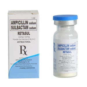 Ampicillin Sodium and Sulbactam Sodium for Injection 500mg 250mg Medicine GMP