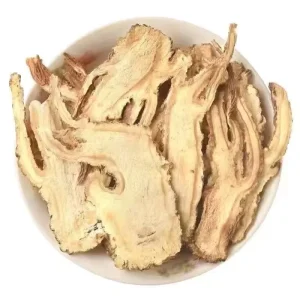 Angelica Sinensis Chinese Herbal Sliced Root with Polyphenols in Plastic Container