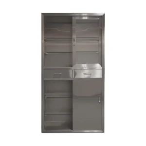 Anti-Corrosion Stainless Steel 2-Drawer Medicine Cabinet Long-Lasting for Hospital and Pharmacy Use