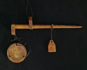 Antique Style Jade Steelyard Balance Scale with Weighing Pan and Weight Traditional Chinese Medicine Tool Fengshui Decor Gift