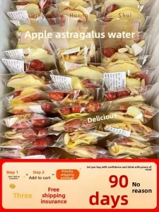 Apple Astragalus Tea Ophiopogon Japonicus Red Jujube Medlar Fig Hot Bubble Processed 15g 10 Packets Health Qi Blood