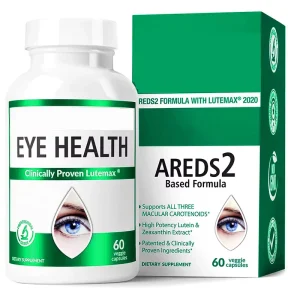 Areds 2 Eye Vitamins (Clinically Proven LuteMax) Lutein and Zeaxanthin Supplement Supports Eye Strain Dry Eye and Vision