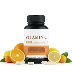 Ascorbic Acid Vitamin C 60 Capsules High Potency Formula for Immune System Support and Antioxidant Cellular Health Benefits