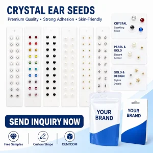 Auricular Acupressure Ear Seeds with Stainless Steel Tool