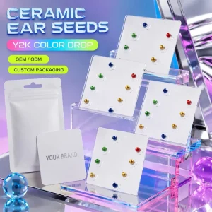 Auricular Patch Ear Seeds Professional Supply for Wellness Relaxation and Self-Care Acupressure Tools with Custom Logo Kit