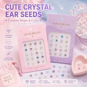 Auricular Patch Seeds with Custom Packaging for Wellness and Relaxation Colorful Acupressure Ear Seeds Price