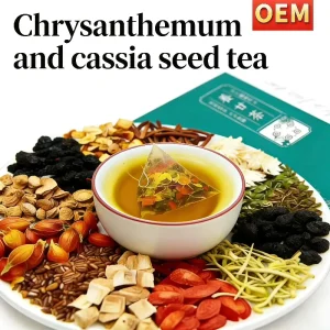 Authentic Chinese Liver Tonic Tea Organic Herbal Blend with Wolfberry and Cassia Seed for Liver Health Detoxification