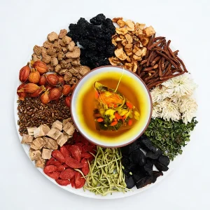 Authentic Chinese Yanlinzhuang Liver Tonic Tea-Organic Herbal Blend with Wolfberry & Cassia Seed for Liver Health Detoxification