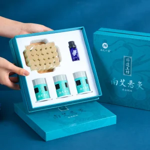 Authentic Large Nanyang Mugwort Moxibustion Gift Box Chinese Classic Health Gift for Home Spa Pain Relief Body Relaxation Care