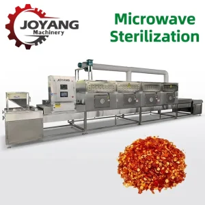 Automatic Industrial Tunnel Continuous Microwave Sterilization Machine for Crushed Chili Chili Powder