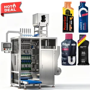 Automatic Liquid Irregular Shaped Sachet Packing Machine for 10g 20g Sport Energy Gel